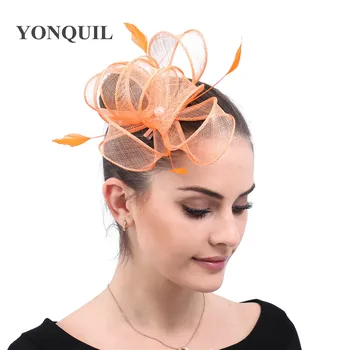 

Fancy hoops fashion fascinators headband bride wedding headwear elegant ladies formal chic fashion hair accessories fancy linen