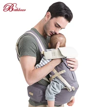 Bethbear 3 в 1 Хипсит эргономичная переноска для детей 0-36 месяцев с пряжкой удобная сетчатая обертка для младенцев слинг рюкзак для малышей