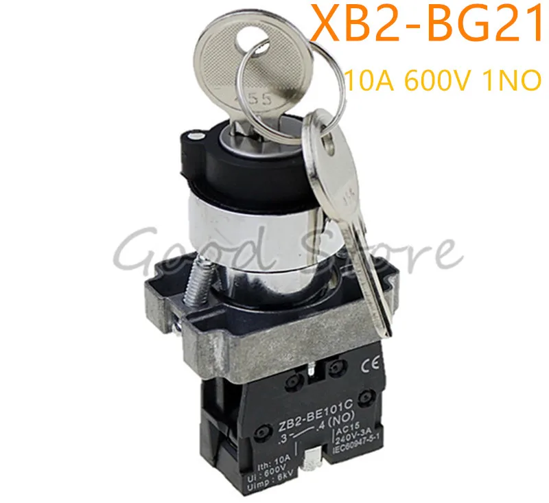 

1PCS XB2 BG21 xb2-bg21 2 position key operated selector selector pushbutton switch N/O push button switch