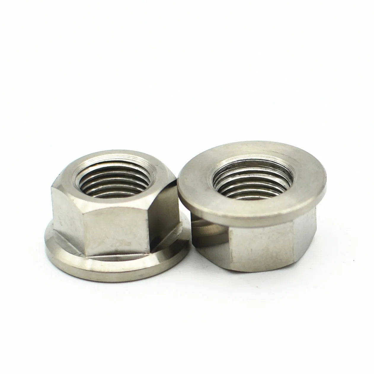 

Titanium Screw Nut M5 M6 M8 Flange Nut for Cycling Motorcycle Hexagon Titanium Nuts Ti fastener 2 PCS