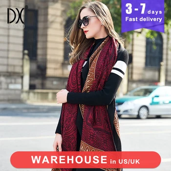 

2019 European Autumn Winter Women Fashion Blanket Scarf Female Cashmere Pashmina Wool Scarf Shawl Warm Thick Scarves Cape Wraps