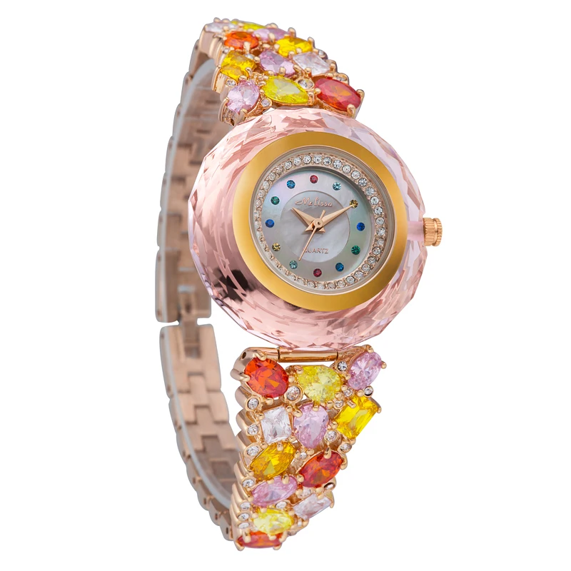 Nouvelle Melissa dame montre pour femme japon Quartz haut à la mode robe Bracelet strass coquille l