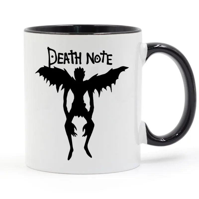 

L Ryuk Death Note Anime Funny Mug Coffee Milk Ceramic Cup Creative DIY Gifts Home Decor Mugs 11oz C228