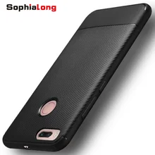 

Xiomi Mi A1 5X Case Original SophiaLong Coque Cape Fundas for Xiaomi Mi 5X A1 Cover soft carbon Fiber Silicon Protector