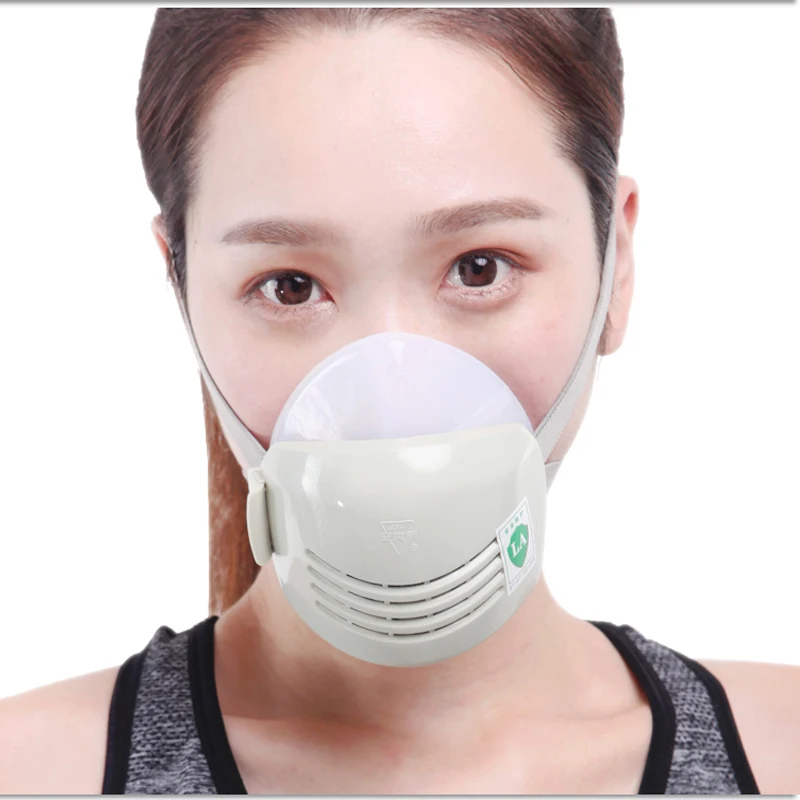 

Dust Mask Respirators Anti Dust Grinding Fiber Half Mask Filter Protection Safety Tools 1 Pair Glove 2Pcs Filter Sponge Get Free