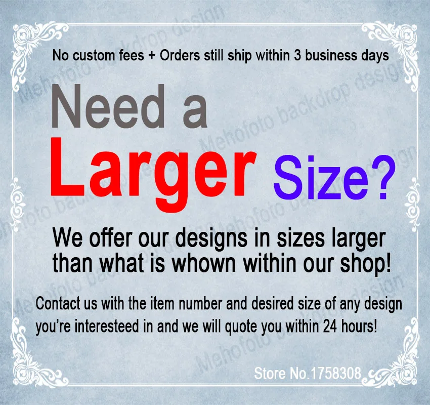 

For Customized Make Easy Vinyl Background Backdrops Not White Let Us Know Model Number or Product ID of Advertised