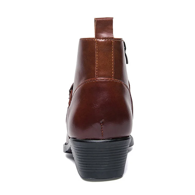 Ковбойские ботинки; мужские ботинки; модная обувь «Челси»; мужская обувь на молнии; обувь для ранней зимы; мужские ботильоны из водонепроницаемого материала; мужская обувь