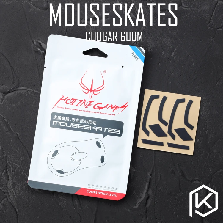 

Hotline games 2 sets/pack original competition level mouse feet skates gildes for cougar 600m 0.6mm thickness Teflon