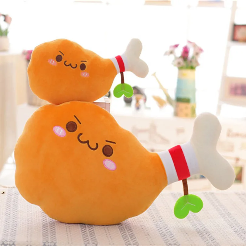 RUBIHOME 1 Piece Plush Cushion Gift Toys Chicken Leg Doll New Cute Design Christmas Throw Pillows with Inner Filled