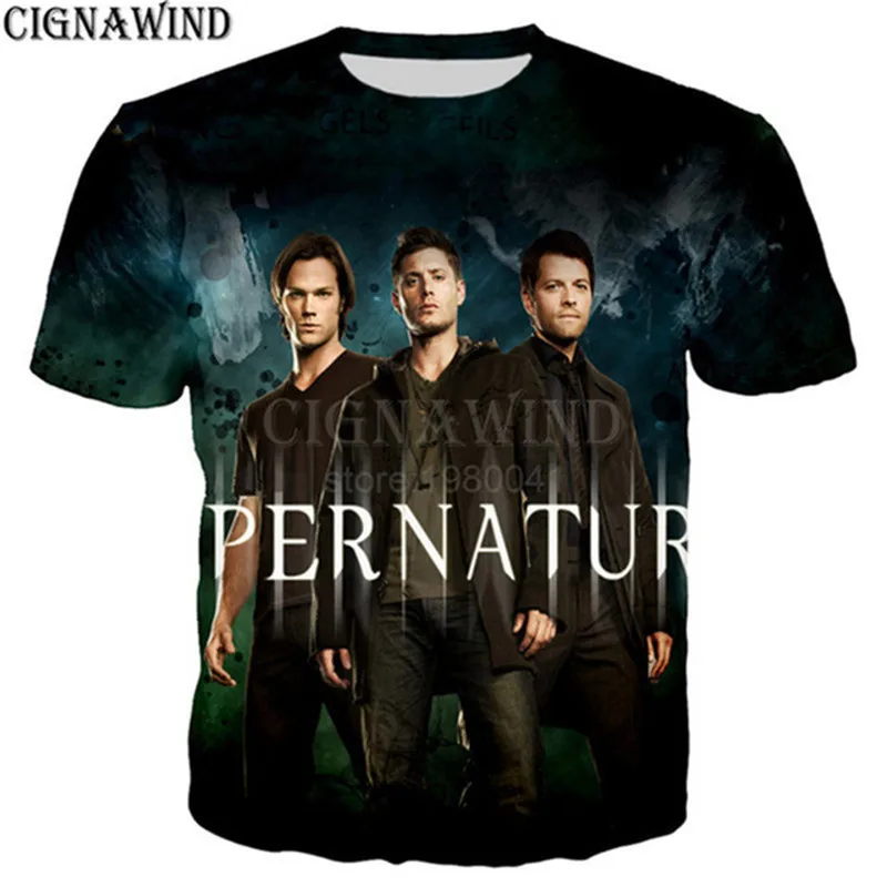 

Fashion Supernatural The Winchesters printed 3d t shirt men women short sleeve T Shirts funny tshirts unisex summer top tees