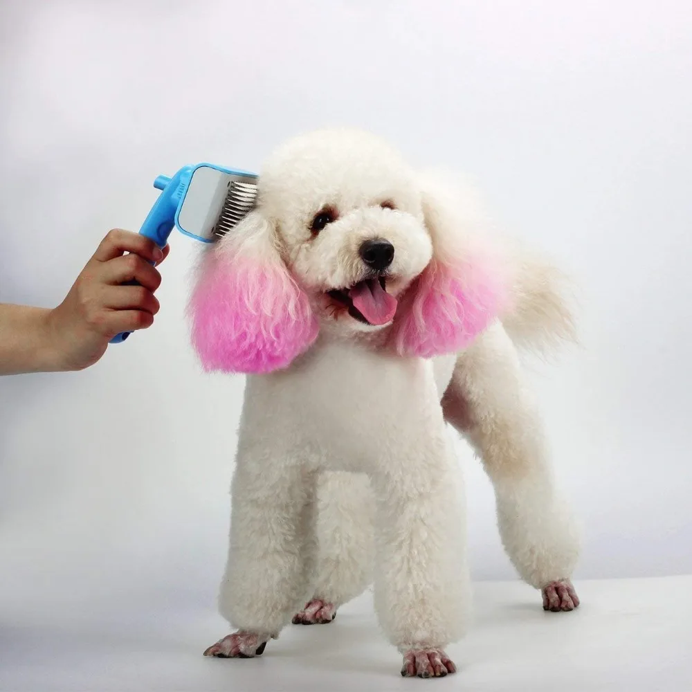 

Pet Self-cleaning Cleansing Grooming Brush Hair Shedding Tools for Grooming Small, Medium & Large Cats and Dogs with Long Thick