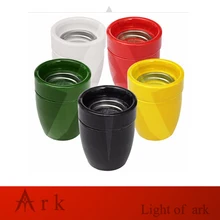 E27/E26 Цоколи лампы керамика и фарфор Красочные Глазури керамический держатель лампы глазурь Электрический светильник разъем