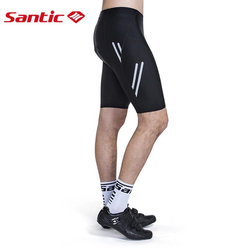 Santic велосипедные шорты Coolmax 4D Pad противоударные мужские MTB SANTIC R FEEL не скатывается