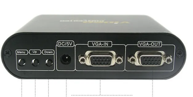 High quality VGA/Ypbpr component to vga converter for PS2/PS3/Wii,DVD player with power adapter(AU,UK,EU,US available)