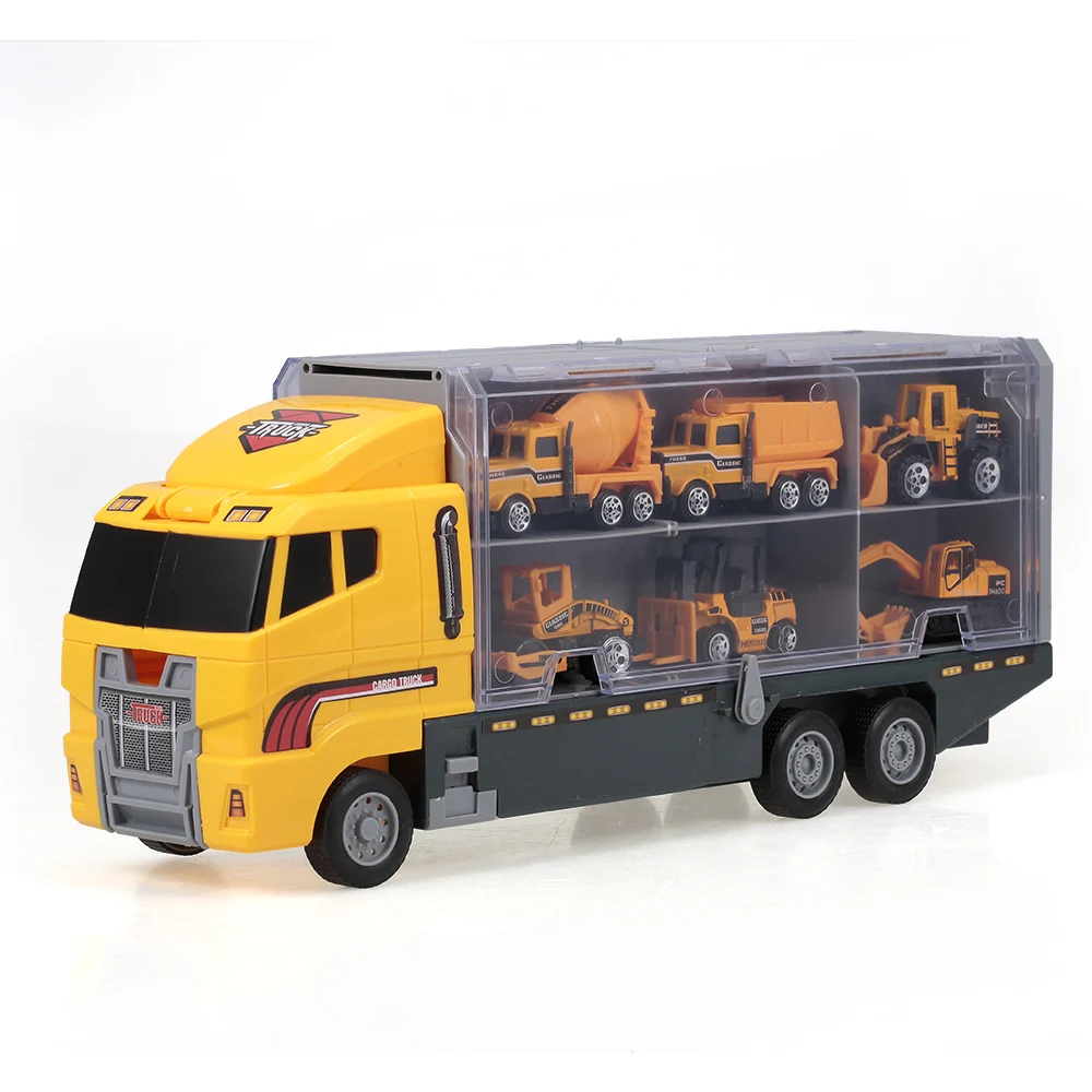 Мини литой автомобиль строительство Перевозчик транспортного средства грузовик экскаватор самосвал модели грузовиков игрушки для мальчиков детей взрослых