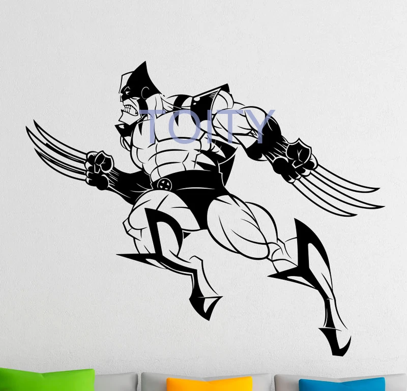 Wolverine Hero Vinyl Wall Decal Comics Superhero Sticker Art Decor
