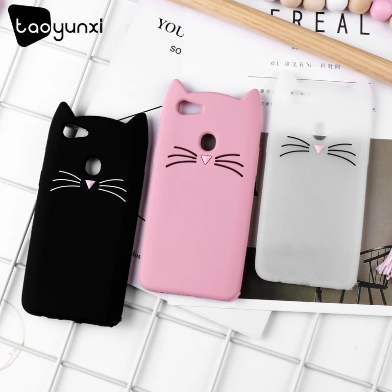 

TAOYUNXI Cute Beard Cat Case For OPPO F7 F5 A73 F5 Plus F5 Youth R9 R9S F1 Plus R11S A83 A1 A79 A57 F3 Lite A39 R17 Cover