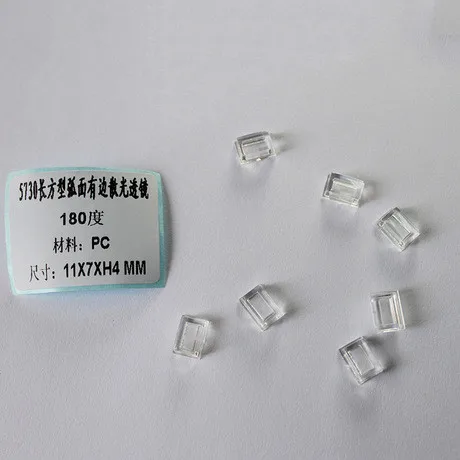 10 квадратная форма pcs 5730 SMD плоский объектив 11x7x4 мм градусы 180|smd lens|lens smd5730 lens |