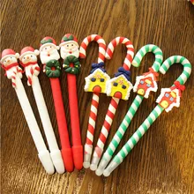 4 шт./партия, милая Шариковая ручка для школы с рождественским и Санта Клаусом, канцелярские и офисные принадлежности