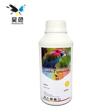 500 мл Желтый Цвет цифровой Текстильные пигментные чернила одежды чернила для Epson Stylus T50 T60 P50 A50 точно Цвет F2000 F2080 принтеры