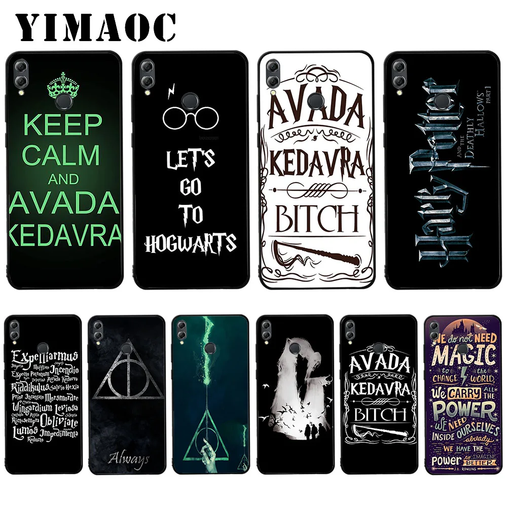

YIMAOC Harry Potter Avada Design Soft Case for Huawei Y5 Y6 Y7 Prime Y9 Mate 10 20 Lite Pro Nova 2i 3 3i 4 Lite