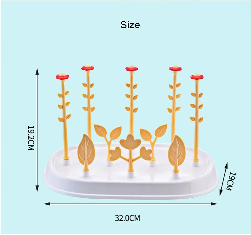Новая стильная детская бутылка сушилка детские пластиковые бутылки сушилка Escorredor De Mamadeira сушилка для хранения Чистящая стойка