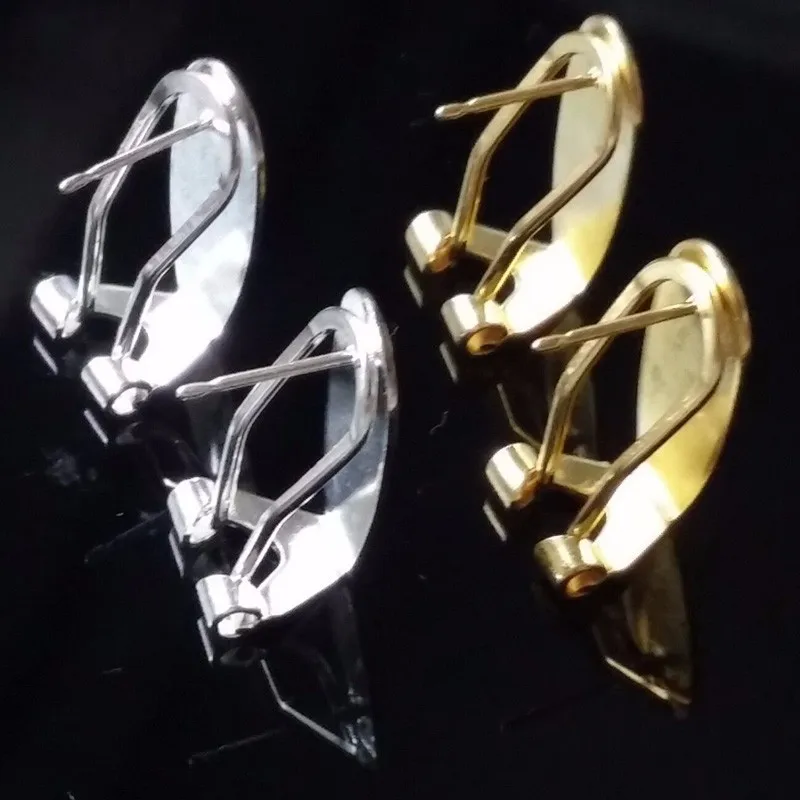 Comprar Fingernail Earring Posts ,Gold Silver Jewelry Findings Accessories 20pieces lot