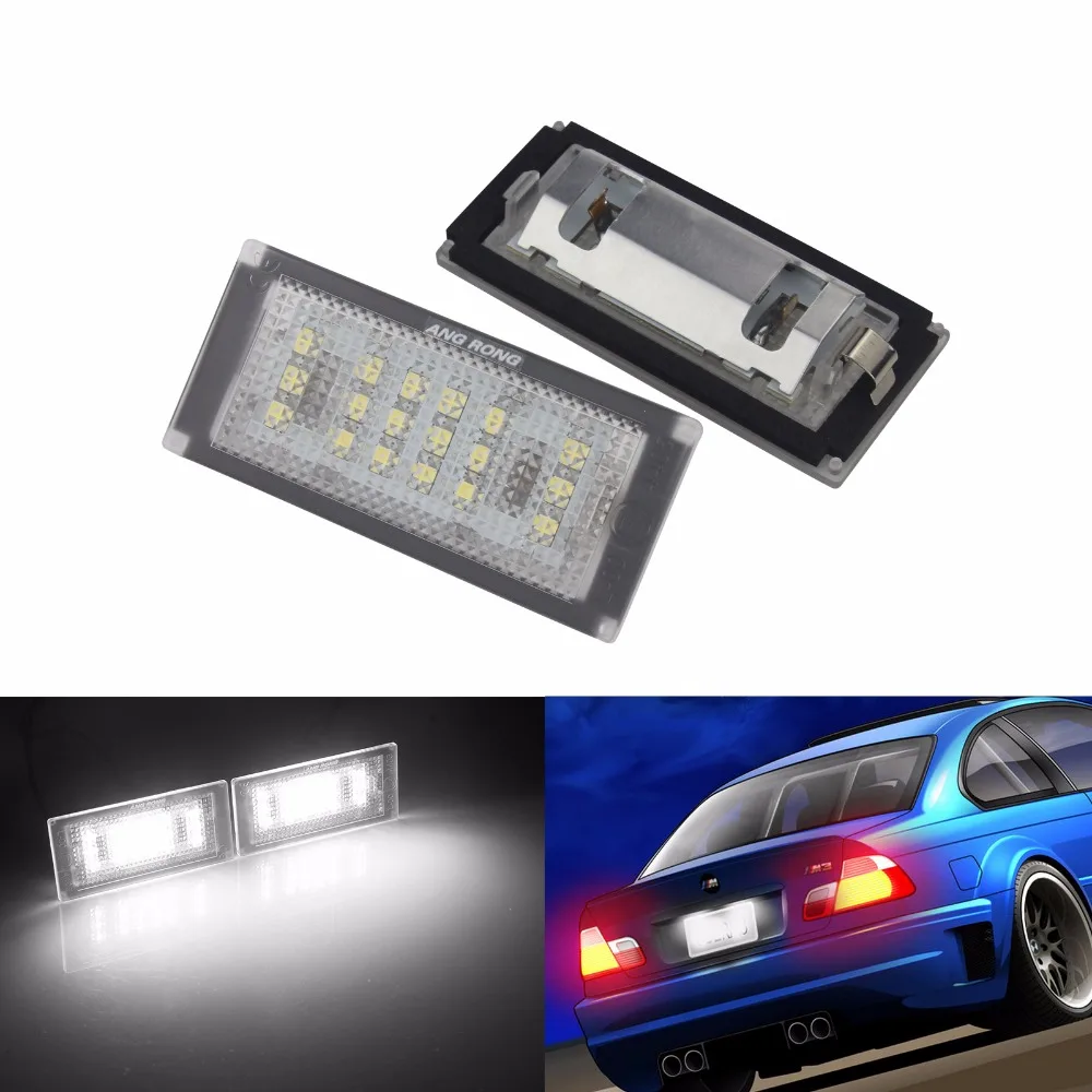 bright number plate lights