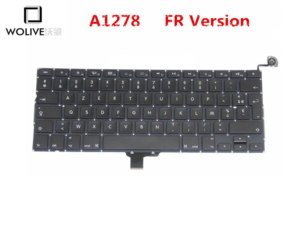 Genuine New A1278 FR Keyboard For font b Macbook b font Pro 13 2009 2012 Year