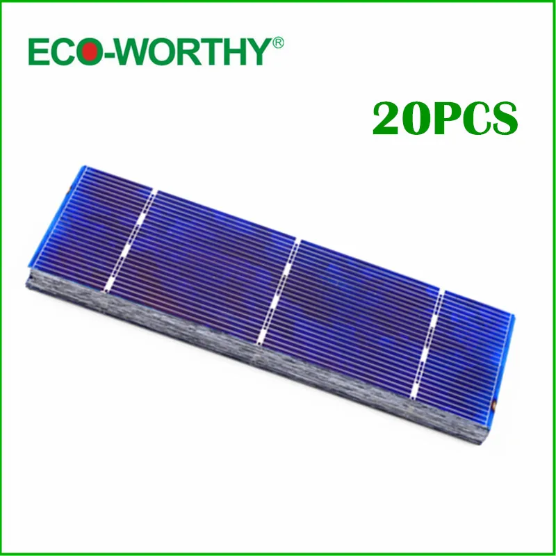 20pcs Poly Solar Cell 156x39mm Polycrystalline Solar Cells High Efficiency 1W Per Piece Solar Module for DIY Solar Panel 20pcs Poly Solar Cell 156x39mm Polycrystalline Solar Cells High Efficiency 1W Per Piece Solar Module for DIY Solar Panel