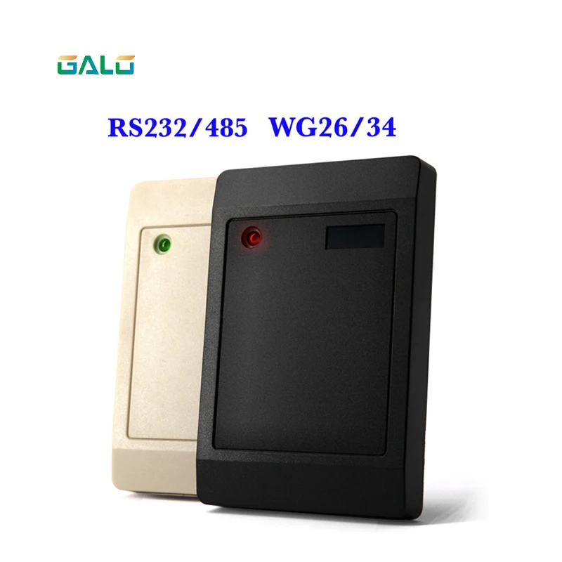 

Proxi RFID Card Reader Without Keypad WG26/34 Access Control RFID Reader RF EM Door Access Card Reader Customized RS232/485