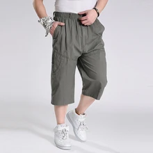 Мужские Свободные мешковатые комбинезоны супер большие брюки Карго повседневные много карманов летние очень свободные семь очков шорты размер XL-5XL 6XL