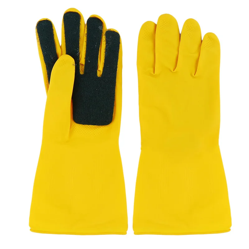 Gloves Kitchen Clean Dish washing cleaning gloves Reusable Scouring Pad