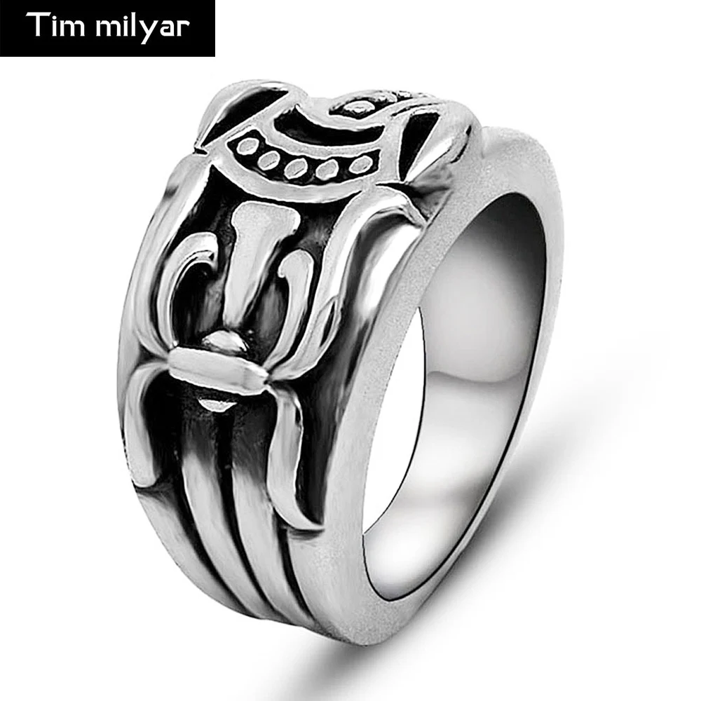 Timmilyar Vintage Antique Engraving Ring Men Titanium Steel Jewelry Accessories Gift For A Friend | Украшения и аксессуары