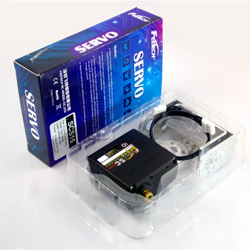 Feetech-デジタルロボットサーボ,高トルク,6v,15kg,10cm,3ピン