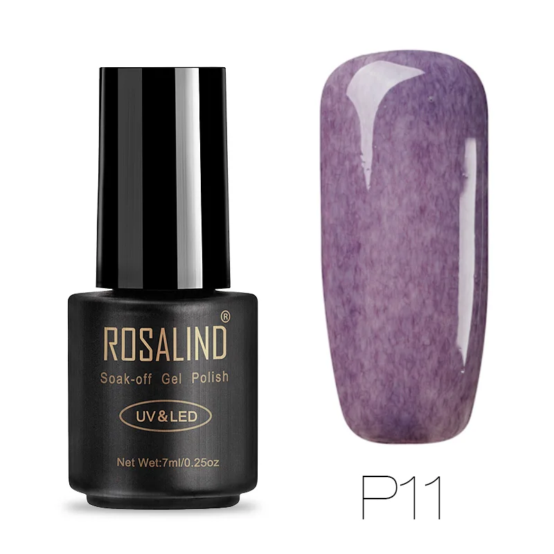 ROSALIND 7 мл Лак для ногтей искусственный мех эффект P01-26 гель лак для ногтей Дизайн ногтей УФ светодиодный отмачиваемый гель белый лак набор для маникюра - Цвет: P11