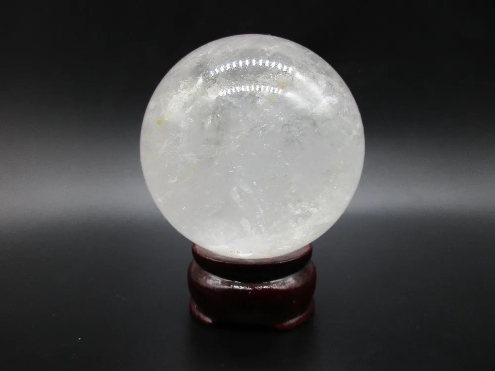 68mm Free Shipping Real Natural White Crystal Ball Clear Quartz Round