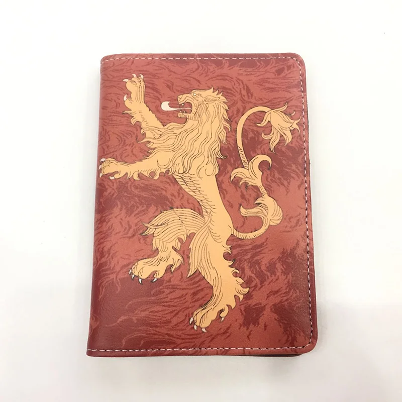 

New Game of Thrones Passport Holder Anime Hear Roar House Stark Passport Cover Travel ID Card Holders Bags Dollar Price Gifts