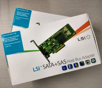 

LSI Internal SATA/SAS LSI 9211-8i LSI00194 8port 6Gb/s PCI-Express 2.0 RAID Controller Card, LSI SAS HBA.