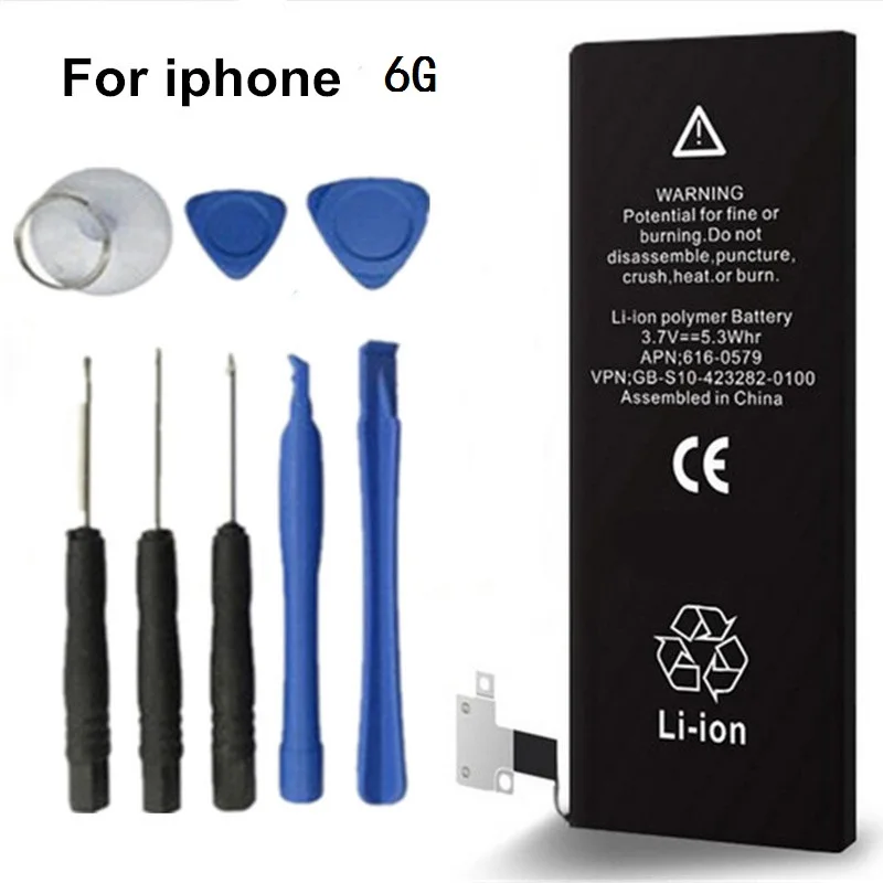 Antirr iP6G Новая батарея 0 цикла OEM нейтральная герметичная посылка для Apple iPhone 6 6G iPhone6 батарея мобильного телефона 1810mah#25
