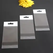 5000/lots Custom Opp plastic bag white pearl film aircraft hole card head plastic bag gift bag