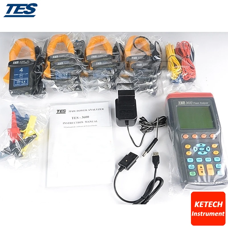 Яи3600 Новый 3 фазный анализатор мощности TES 3600|analyzer| |