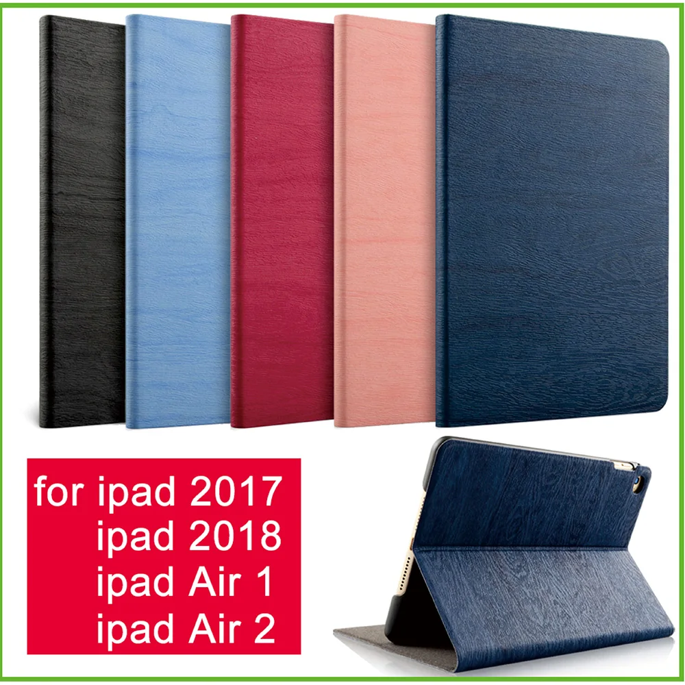 Чехол для iPad Air 2 Air 1, новинка, iPad,, 9,7 дюймов, простая искусственная кожа, умный чехол, чехол-книжка, чехол с автоматическим пробуждением