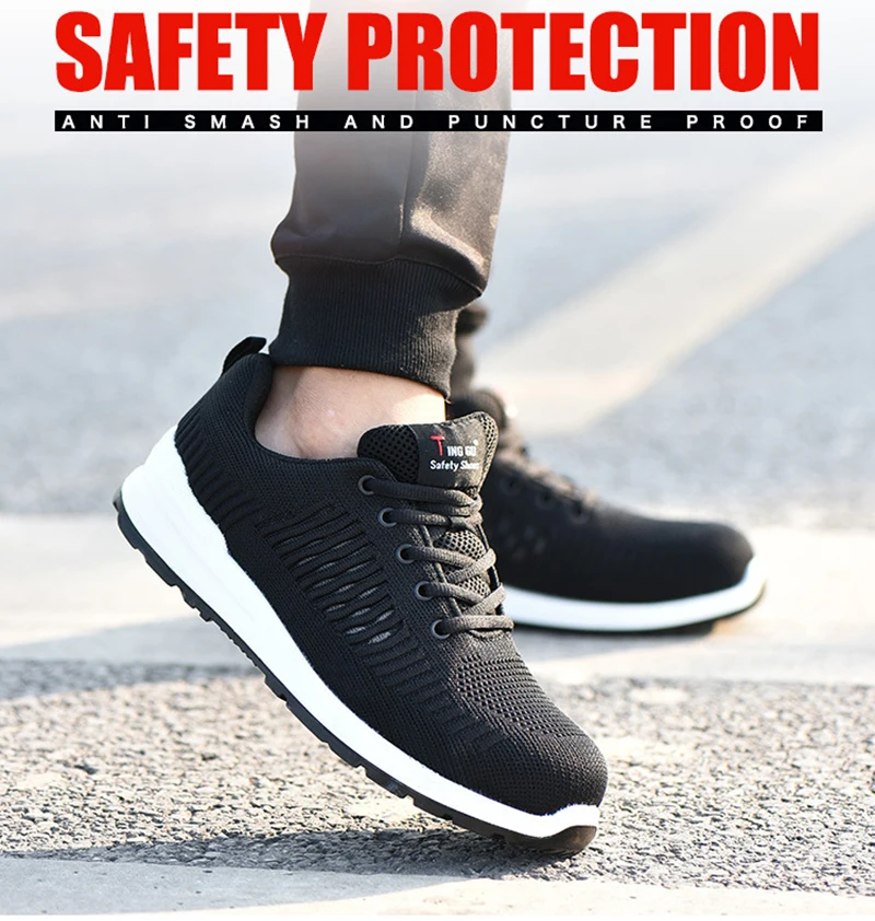 New-exhibition-Flying-mesh-Breathable-Steel-Toe-Cap-Safety-Shoes-Men-anti-pierce-Injection-bottom-work-Safety-boots-2019-Sneaker (9)