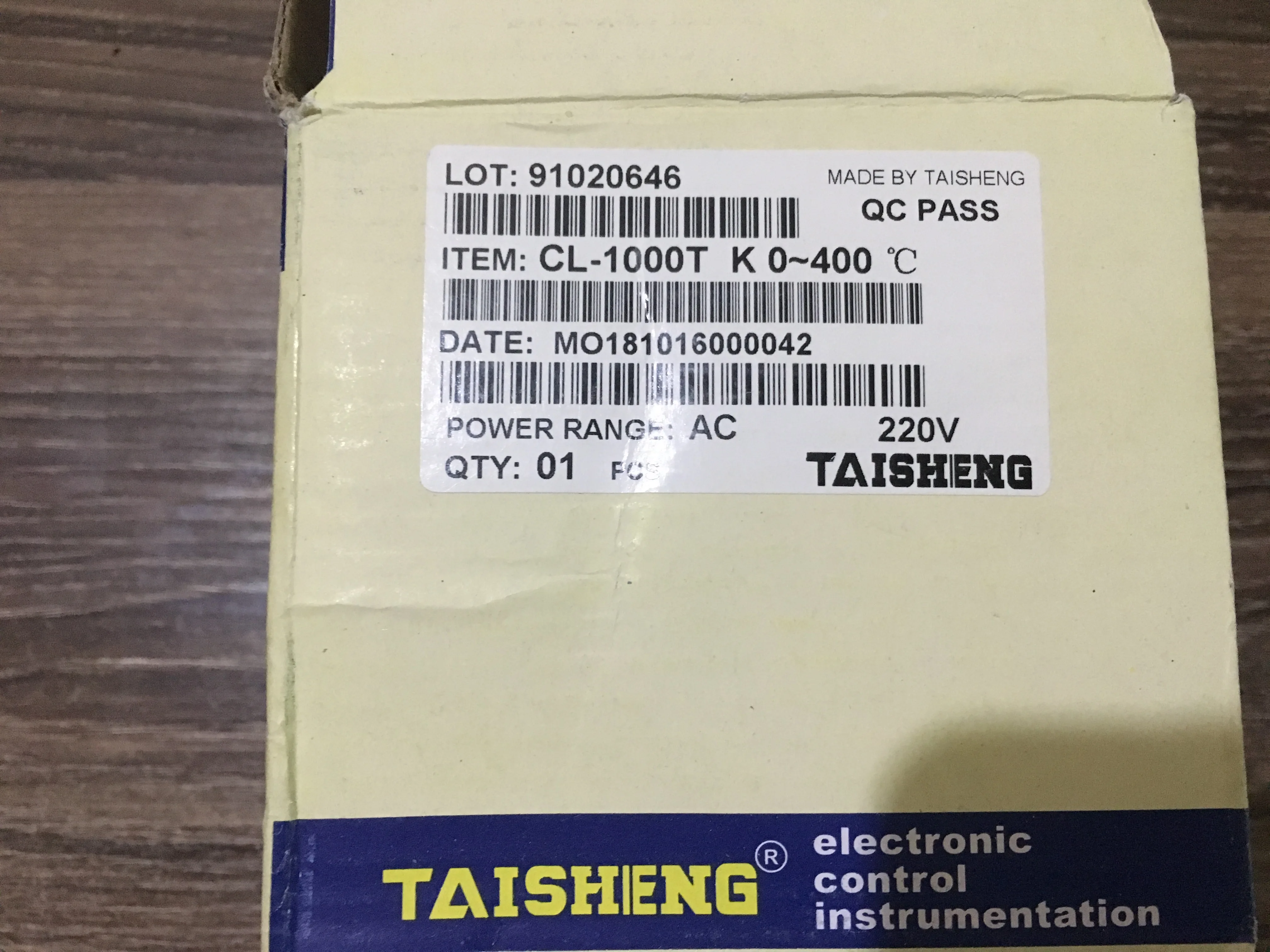 

Genuine TAISHENG CL-1000T temperature controller CL-1000 220v 400 k Bread oven