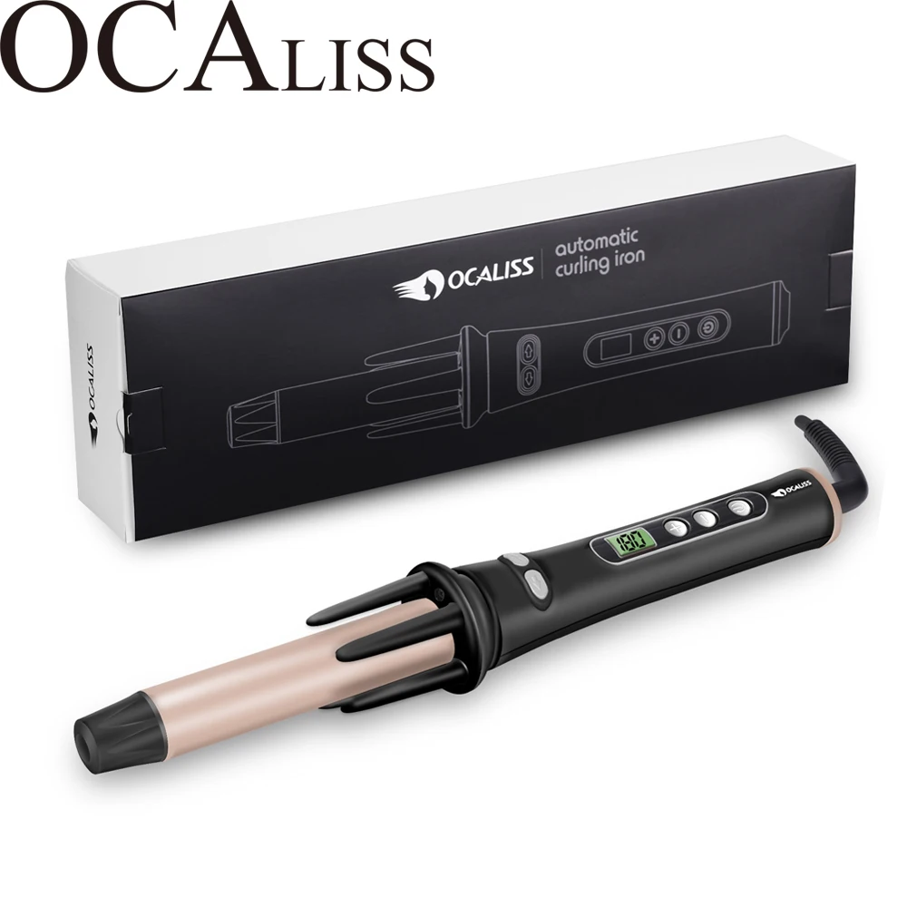 

Ocaliss RM-C107 Automatic Easy Curling Iron Ceramic Hair Curle Hair Styling Tools Ceramic Automatic Shiny Salon Style Curls LCD