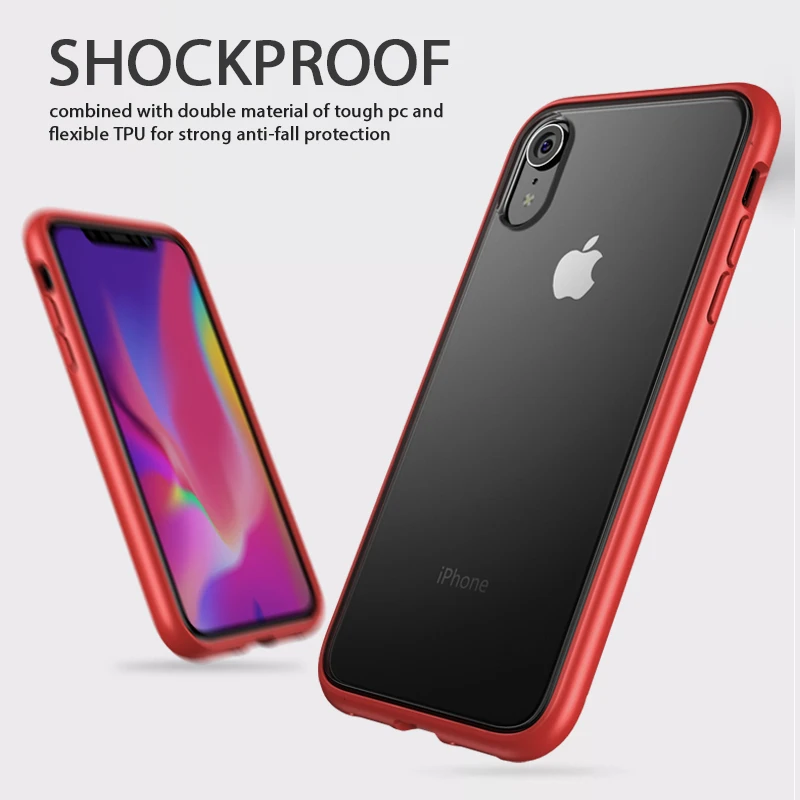 For iphone XR Case 100% Original Soft TPU Case Cover For