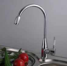 31 cm heißes und kaltes wasser zink-legierung/messing küchenarmatur wasserhahn chrom-finish