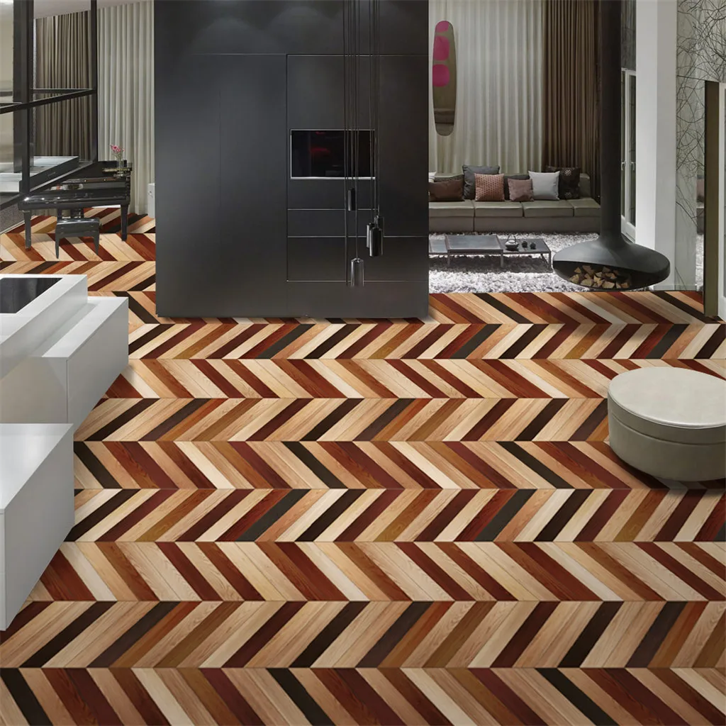 Piso De Pared De La Etiqueta Engomada Del Pvc Auto Adhesivo Arte