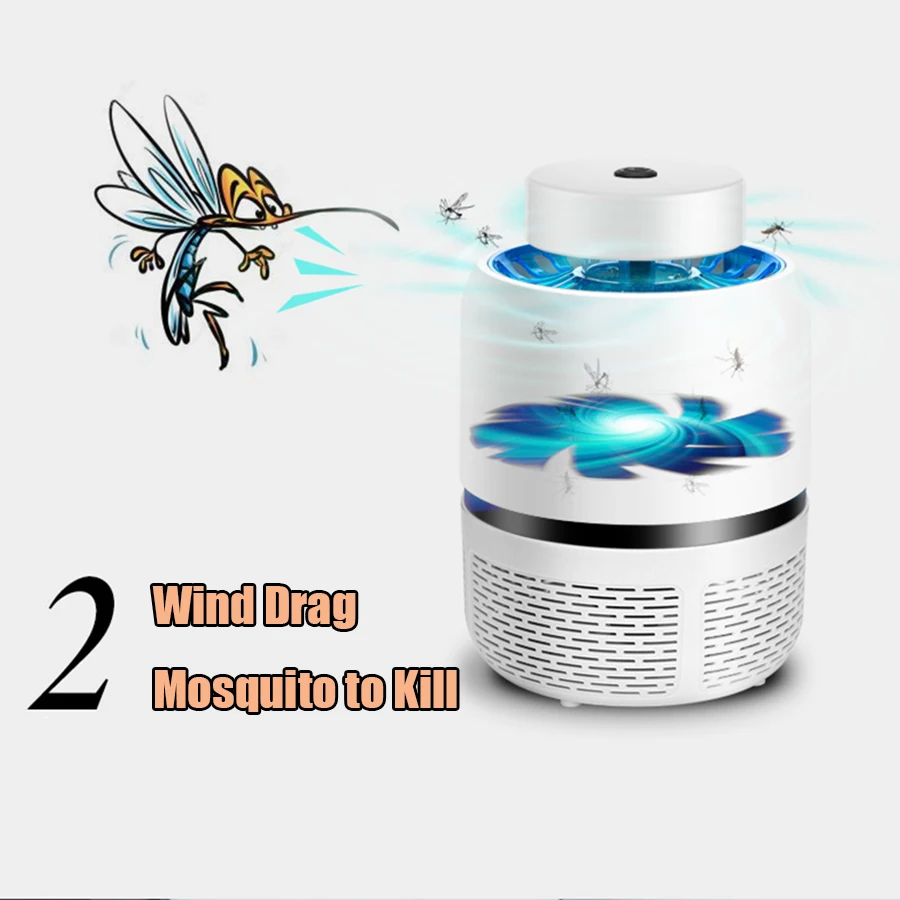 One-Button Control Electronics Mosquito Killer Lamp Moth Fly Wasp LED trap Lamp Bug Insects Killer Light Pest Zapper Repeller